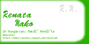 renata mako business card